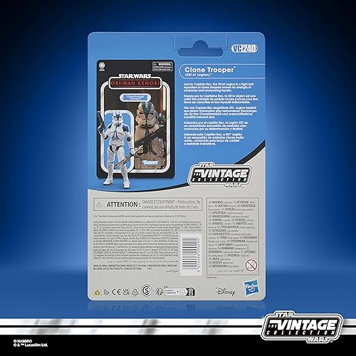 Miniatura 9 de STAR WARS The Vintage Collection Clone Trooper (501st Legion), OBI-Wan Kenobi Figura de acción coleccionable de 3.75 pulgadas