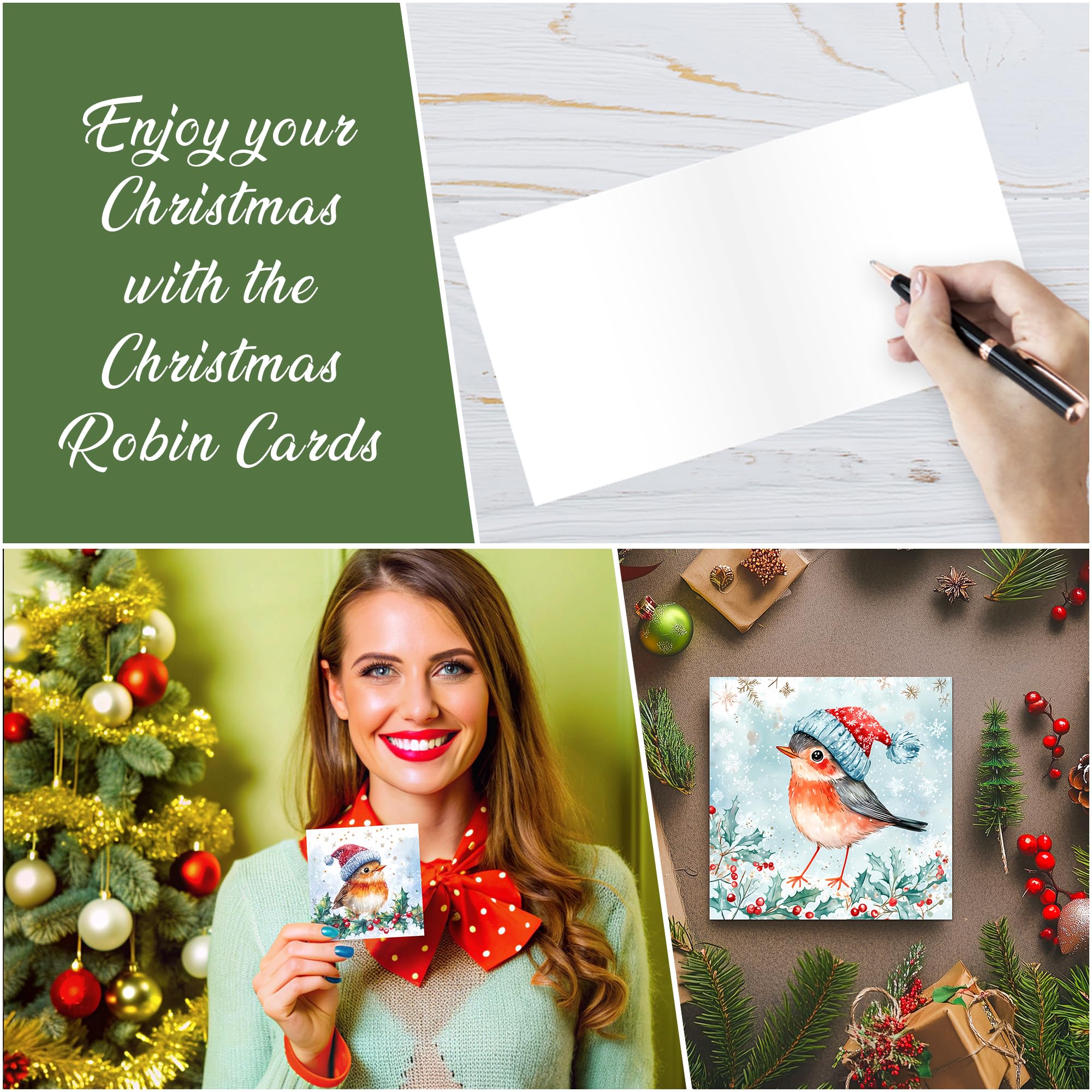 24 Christmas Cards 2024 Multipack with Envelopes, Christmas Cards Pack, Xmas Cards - Image 4