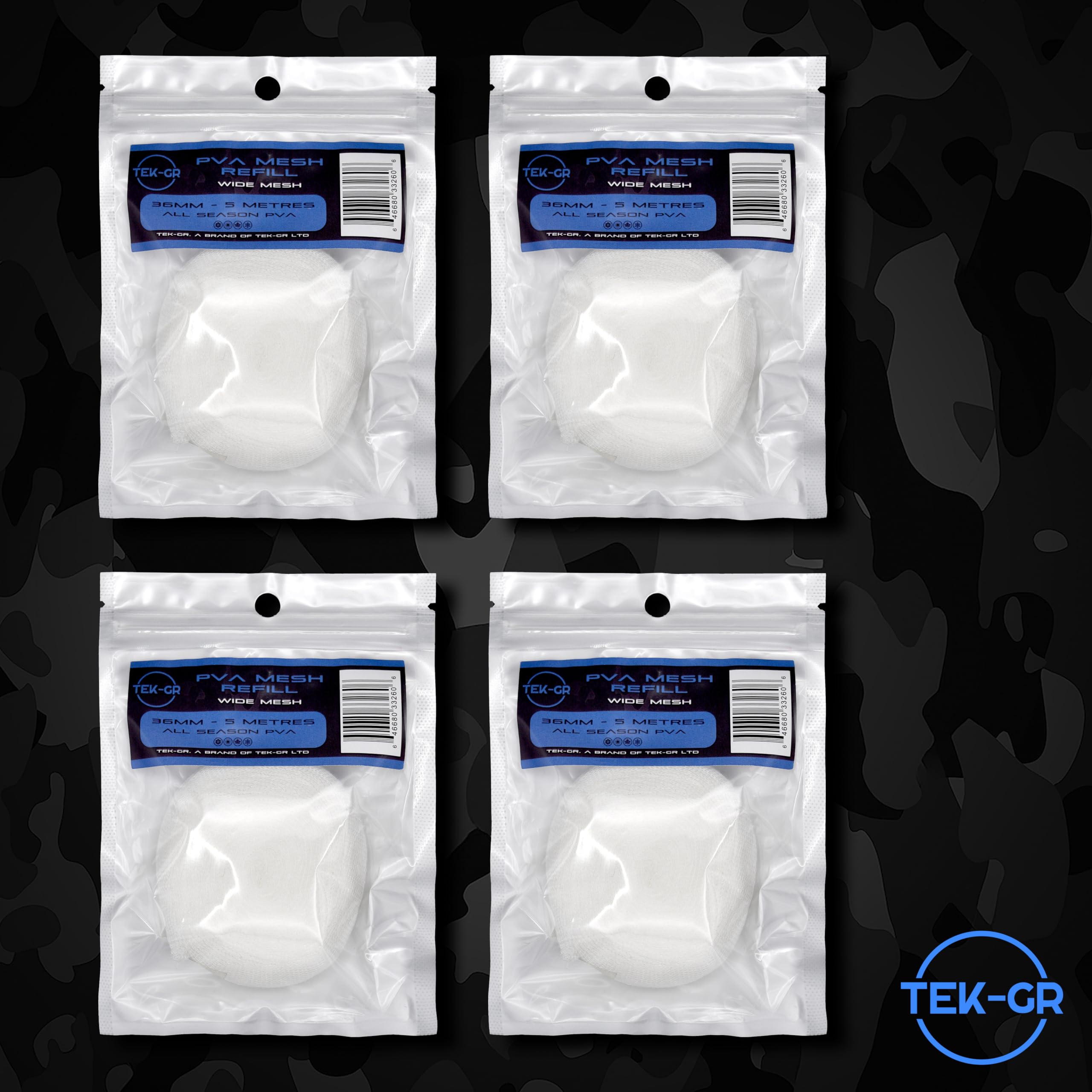 Tek-Gr 20 Metres PVA Refill 20M 25mm / 36mm/ 44mm Wide Pva Mesh, Pva Mesh Refill Carp Fishing Accessories - Image 3