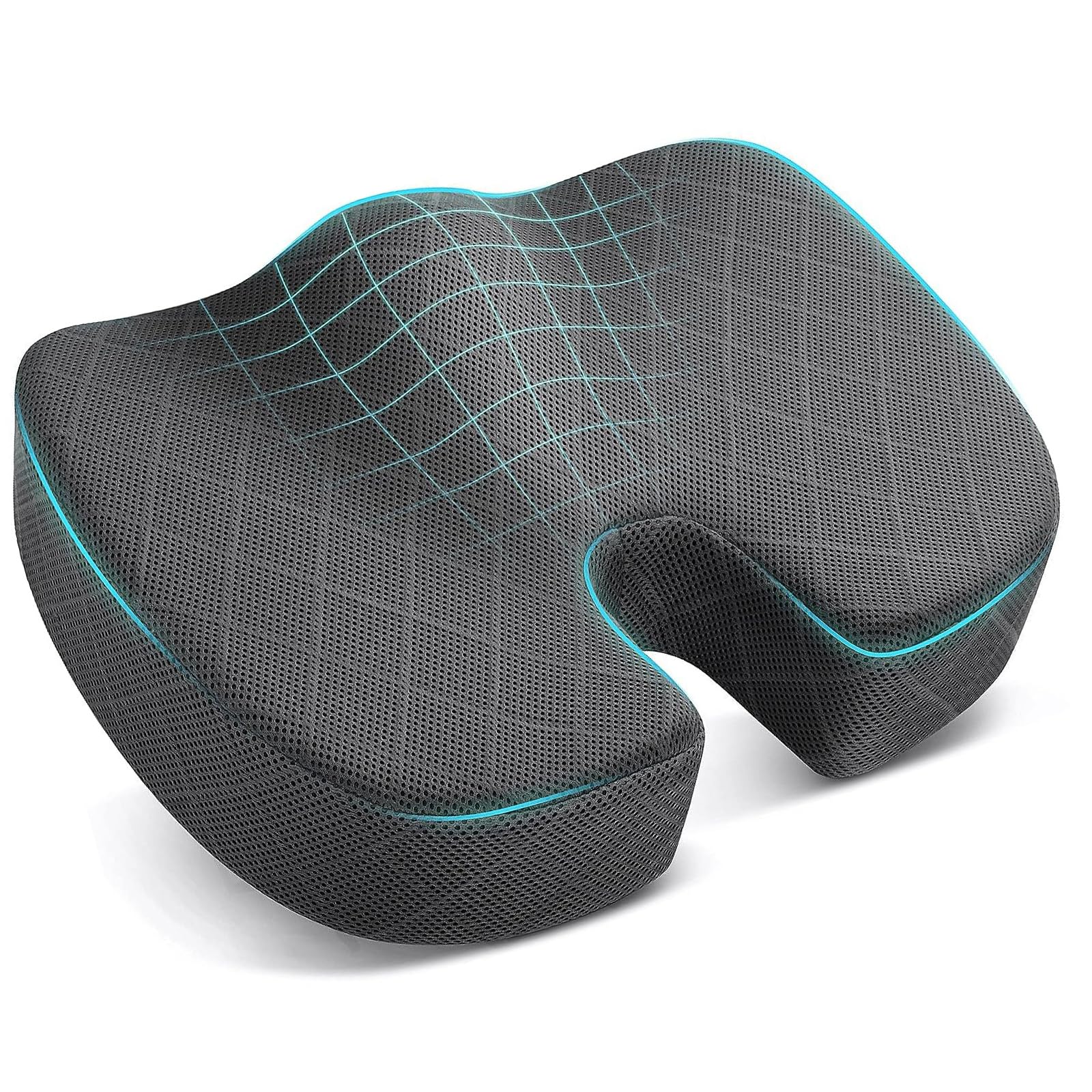Hsioluted Cushion Vehicle Cushions Driver Seat Pillow for Driving Comfortable Memory Foam Pad Chair Cushion Long Drive for Driver