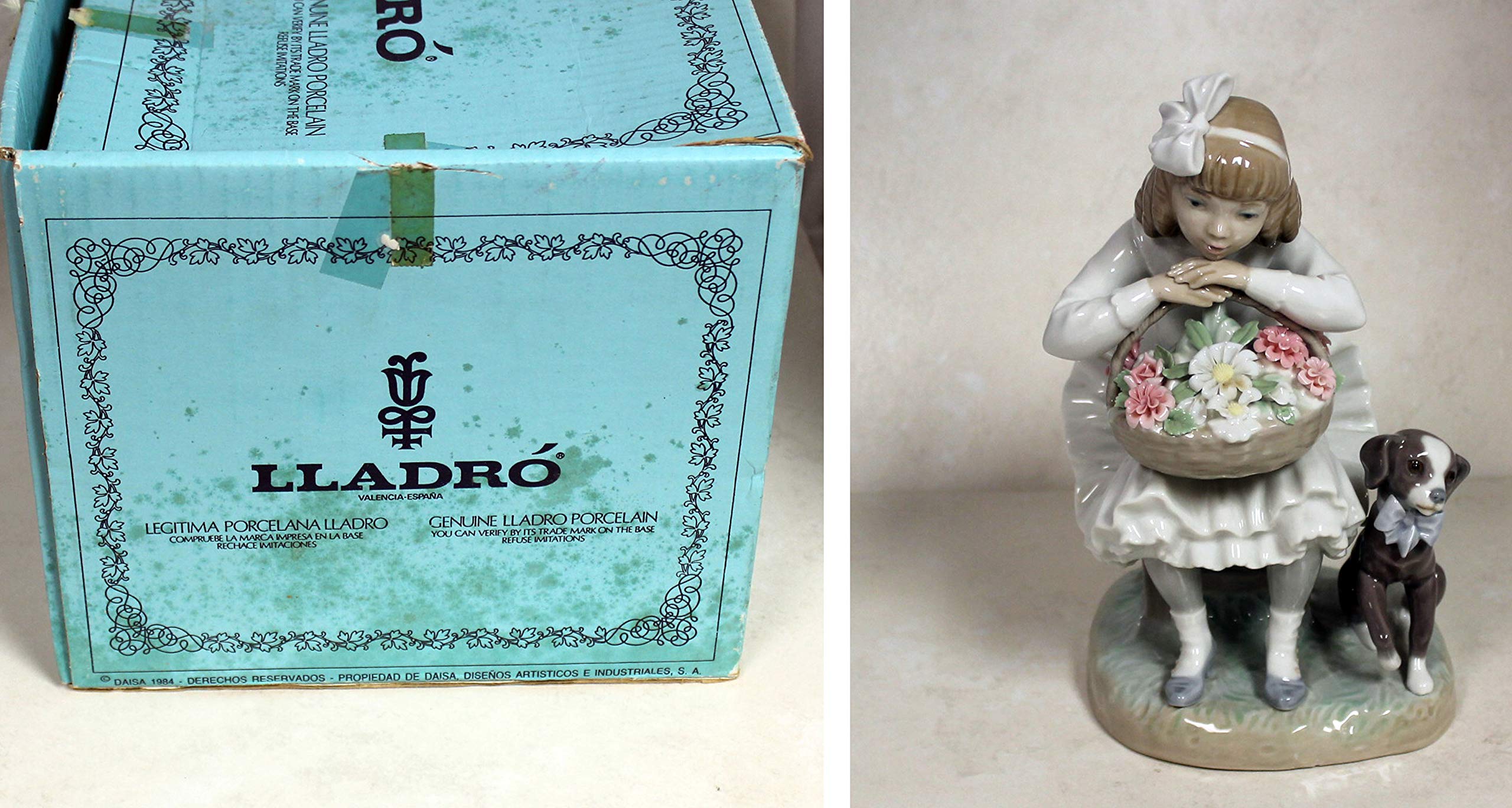 リアドロ ( 花咲く季節 ) リヤドロ 1088 LLadro 花咲く季節に Girl with Flower