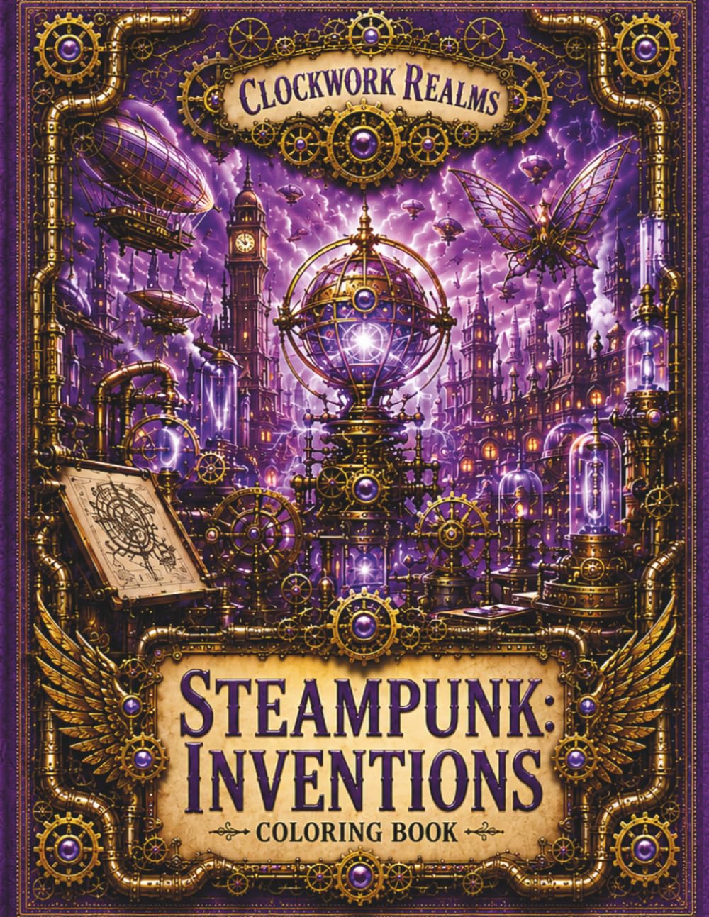 Steampunk: Inventions: Clockwork Realms: Machines, Mechanical Gadgets, Airships, Robots, Vehicles