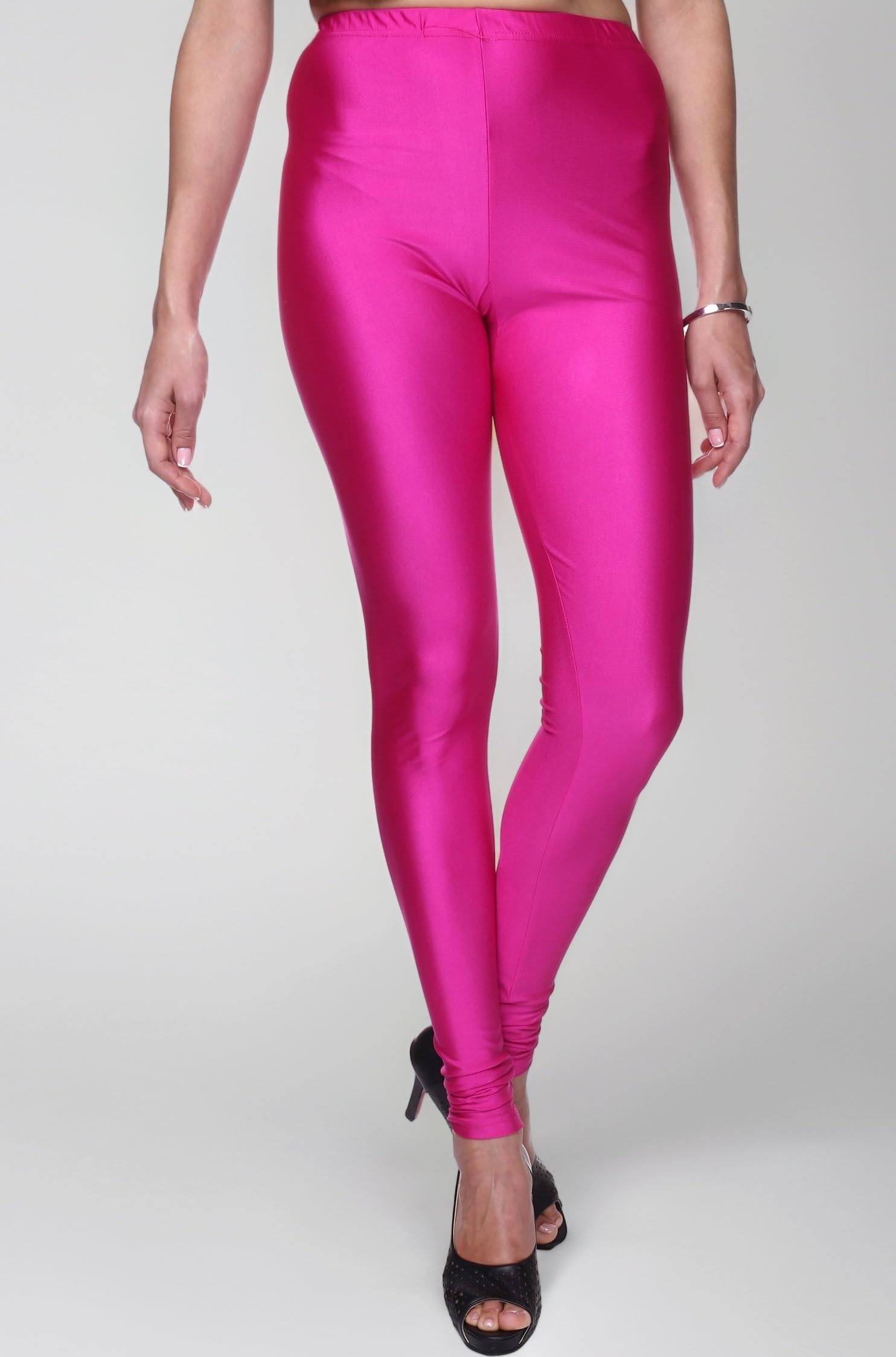 - Women's and Girls Slim Fit Nylon Shining Lycra Churidar Leggings - Available Size - M, L, XL, 2XL, 3XL,4XL