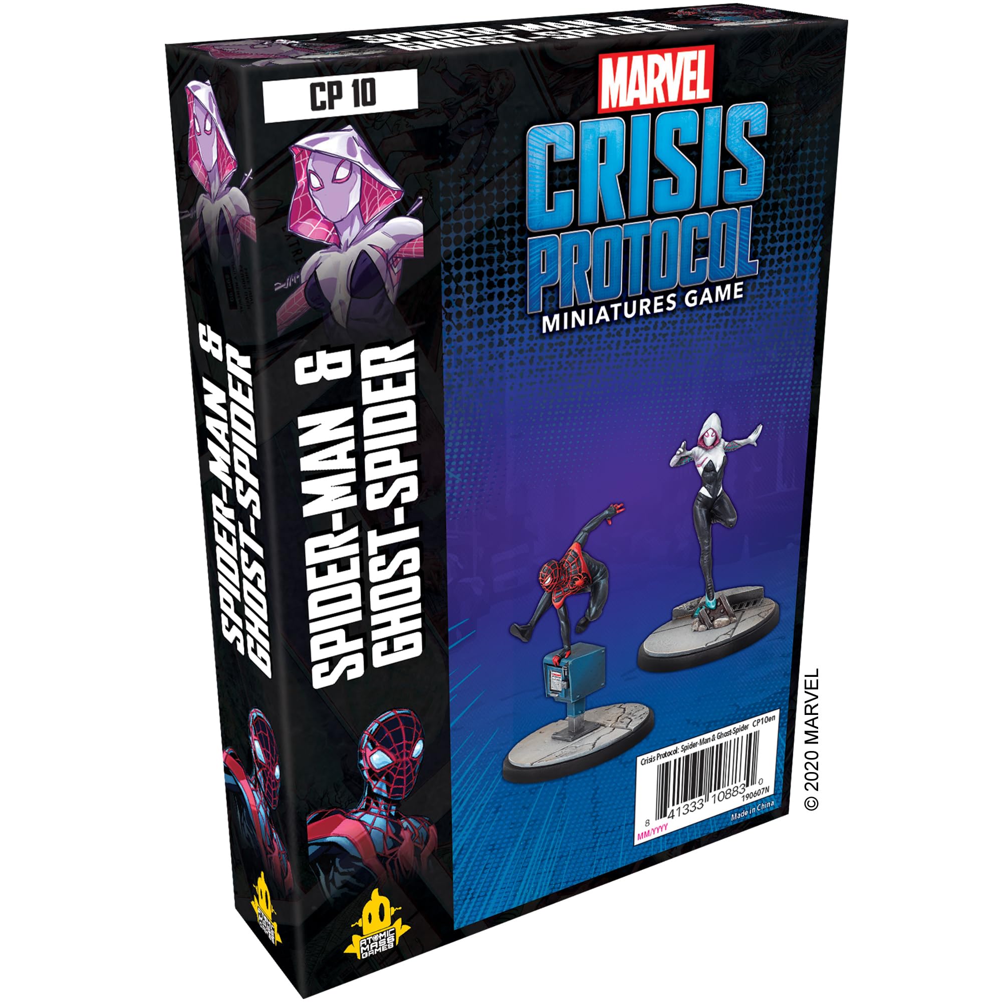 Ghost Protocol: Mainframe Marvel 未使用 FaB Marvel Crisis Protocol Spider-Man and Ghost-Spider CHARACTER PACK