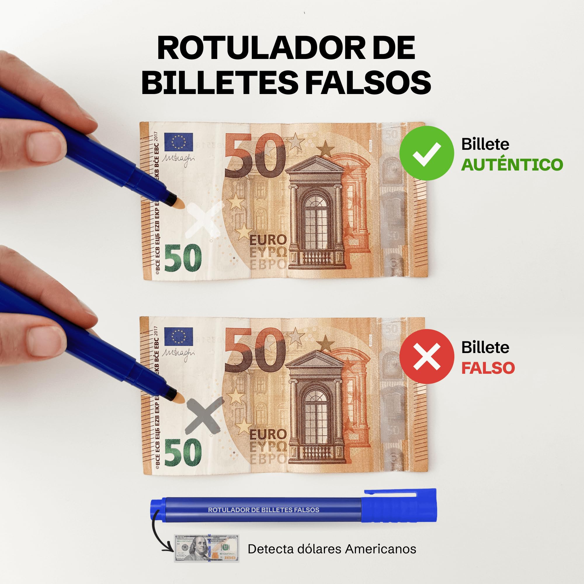 Portamonedas Taxi 8 Monedas con Detector de Billetes Falsos - Clasificador y Dispensador