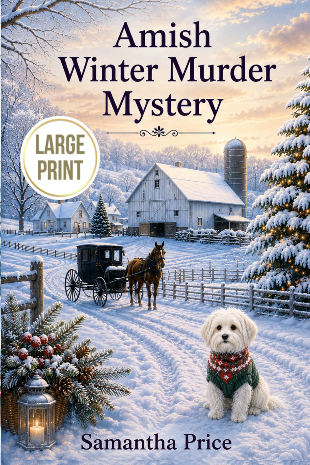 Amish Winter Murder Mystery LARGE PRINT: Amish Cozy Mystery (Ettie Smith Amish Cozy Mysteries - Large Print Editions)