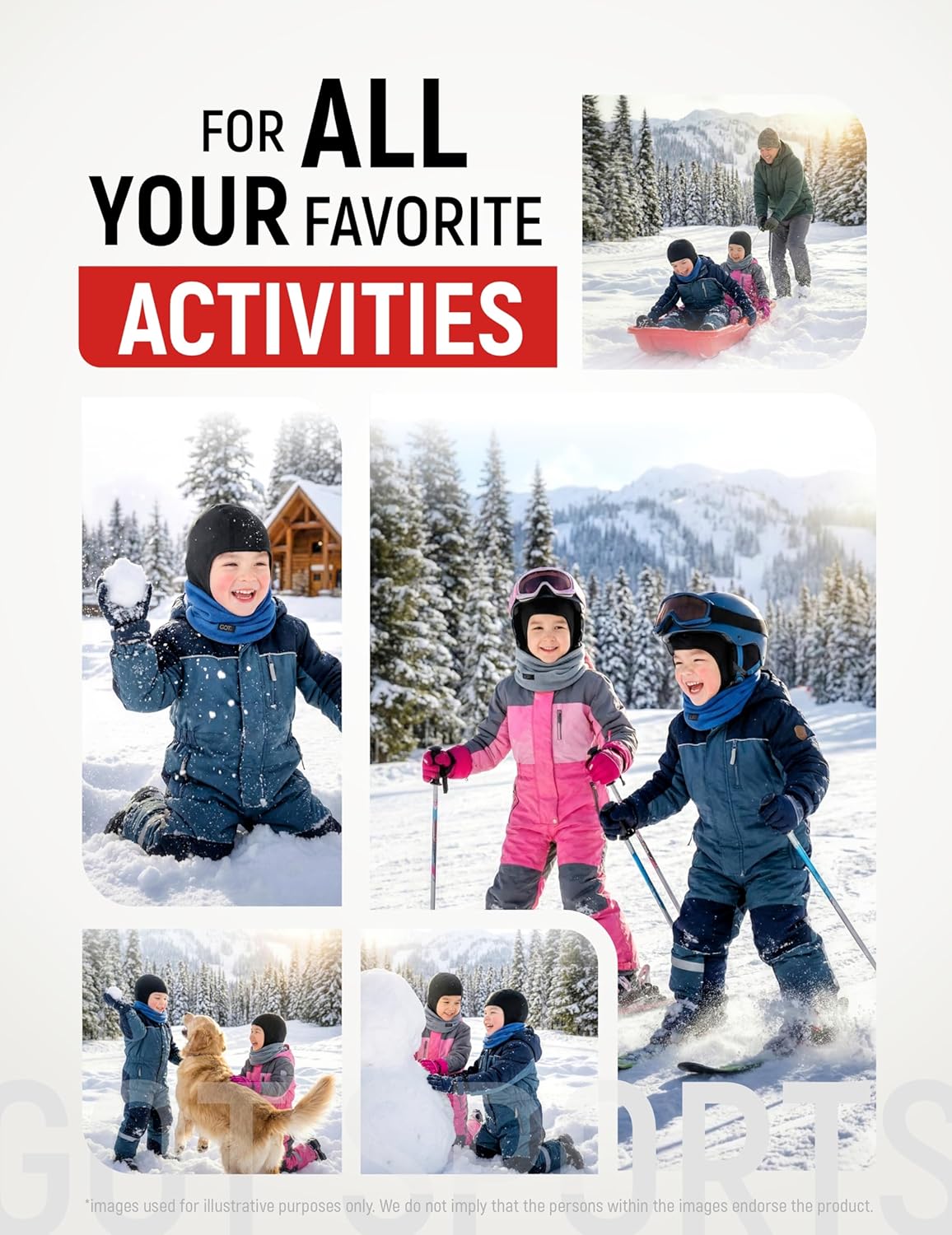 GOT Sports Kids Balaclava Ski Mask - Winter Fleece Neck Warmer with Helmet Liner Hood for Boys Girls (Ages 3-6) - Image 6