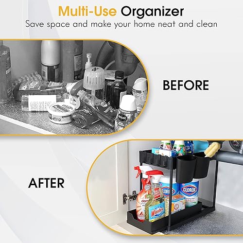 Miniatura 3 de Organizador para debajo del fregadero, organizador para debajo de la cama, organizador para debajo del gabinete, almacenamiento para fregadero de