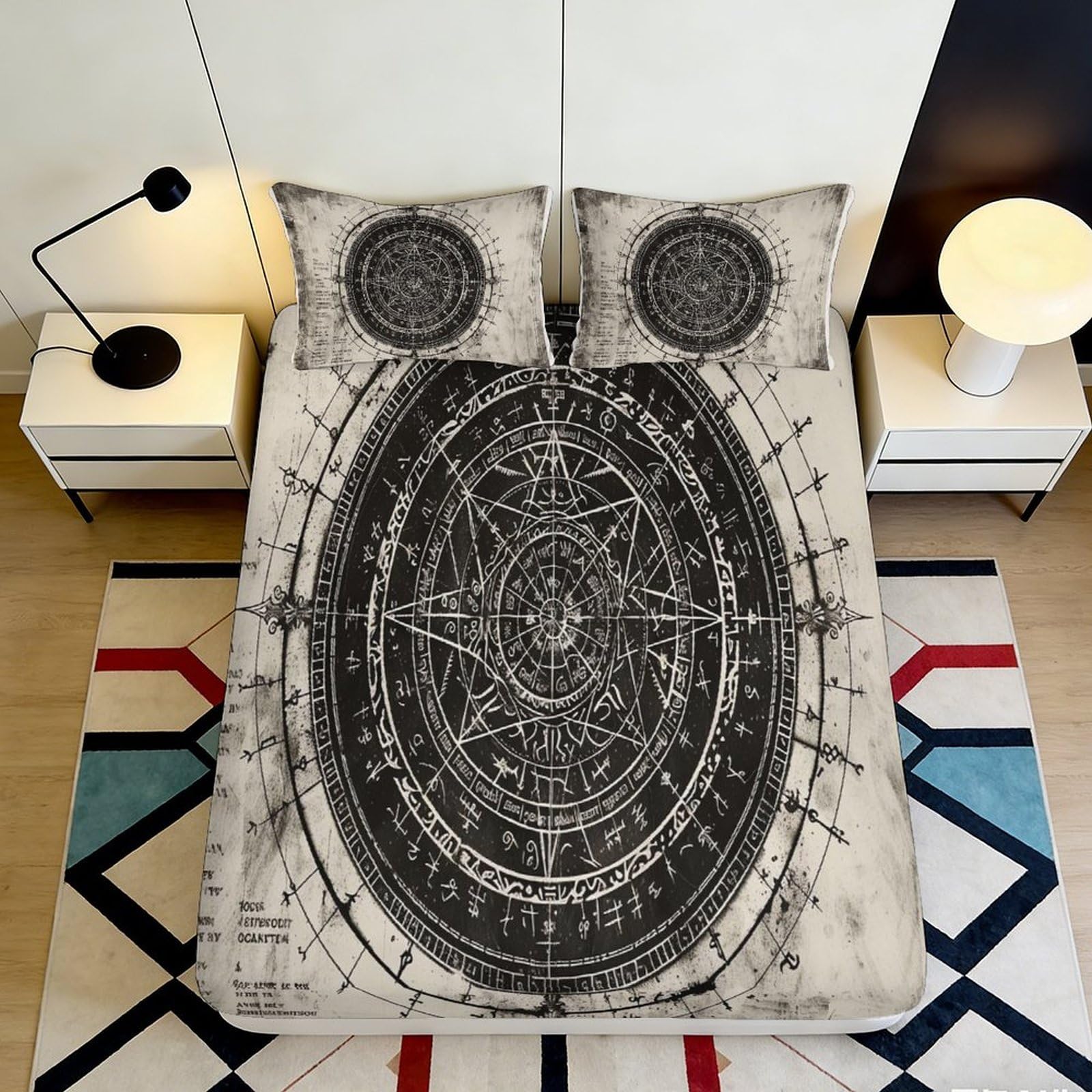 3D Printed Astronomy Fitted Sheet Microfiber Deep Pocket Non-Slip Bedroom Bedding Astronomy Mattress Fitted Cover 140x200x25cm