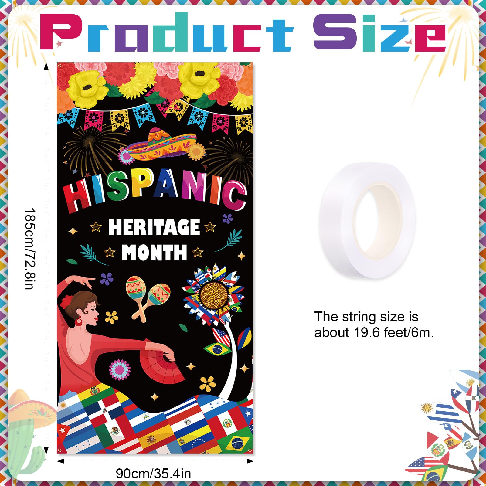 Hispanic Decor Wiooffen Hispanic Heritage Month Decorations National ...