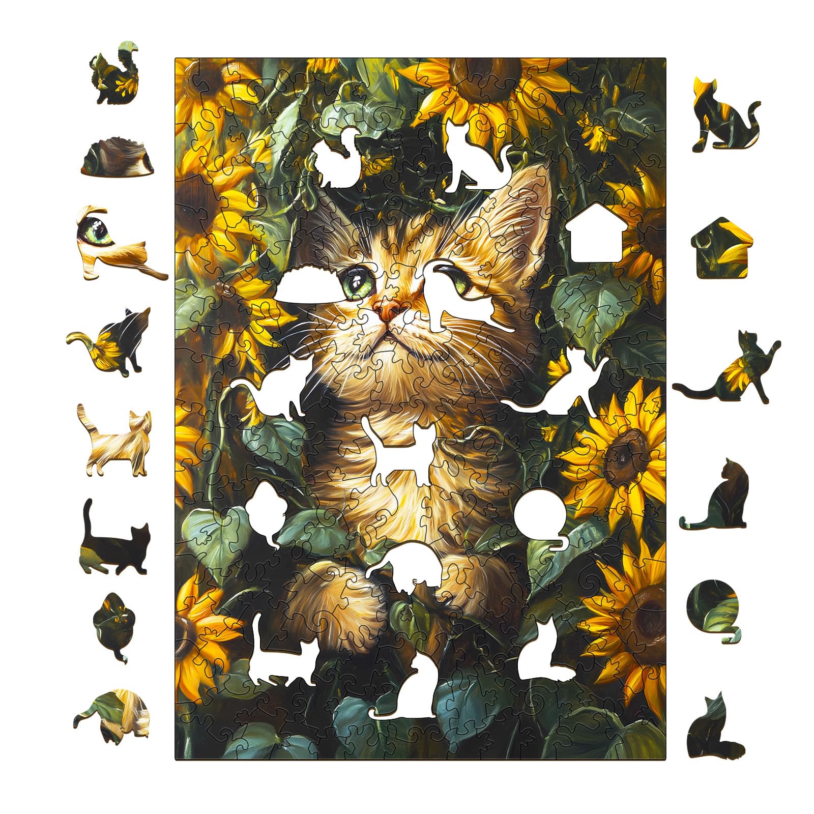 KaayeeWood Holzpuzzle Für Erwachsene – Gemächlicher Frosch Design, In Holzbox, Perfekt Als Geschenk Oder Deko
