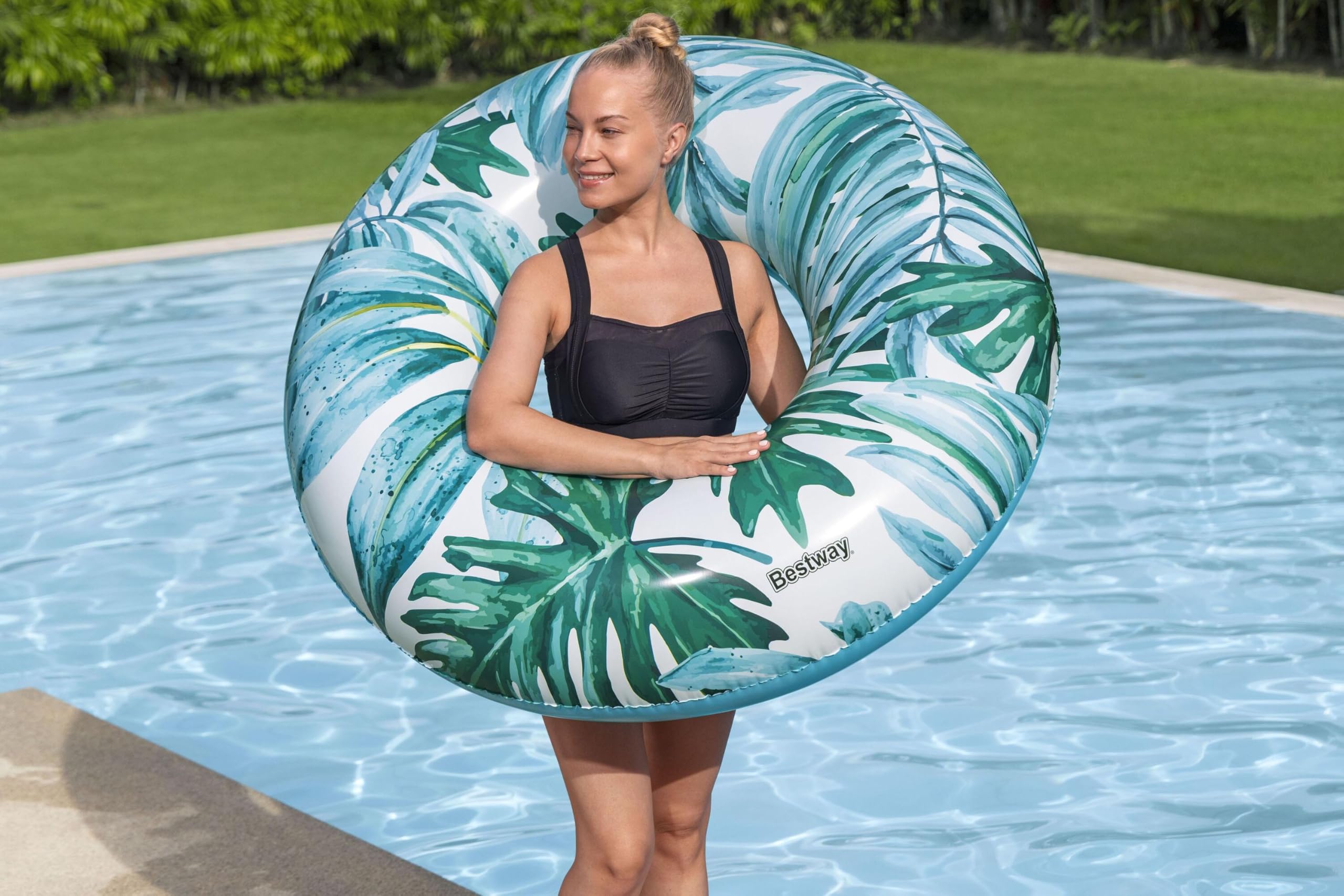 Bestway® Φ47/Φ1.19m Tropical Palms Swim Ring