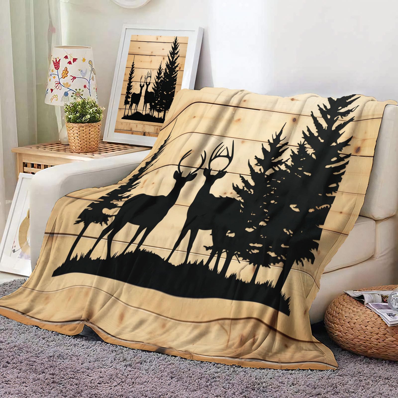 Plaid en peluche moelleux 130x150cm, une idée cadeau pour femmes