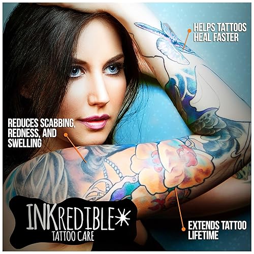 Miniatura 3 de INKredible Ungüento curativo para el cuidado posterior del tatuaje la loción para tatuajes hidrata la piel para prevenir la costra, seguro para todo
