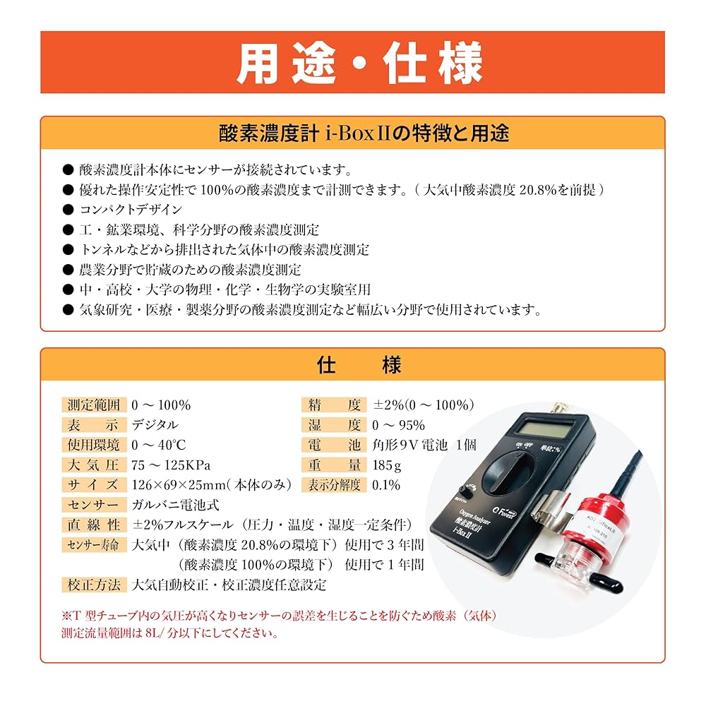Amazon.co.jp: 酸素濃度計 i-BoxⅡ 部屋 室内 空気中 酸素濃度