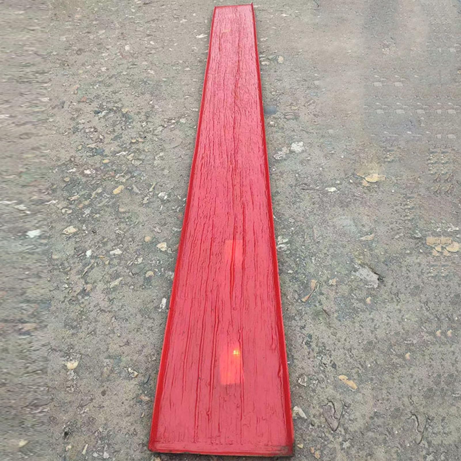 Tapis de tamponnage pour béton à texture de bois de 2m de long