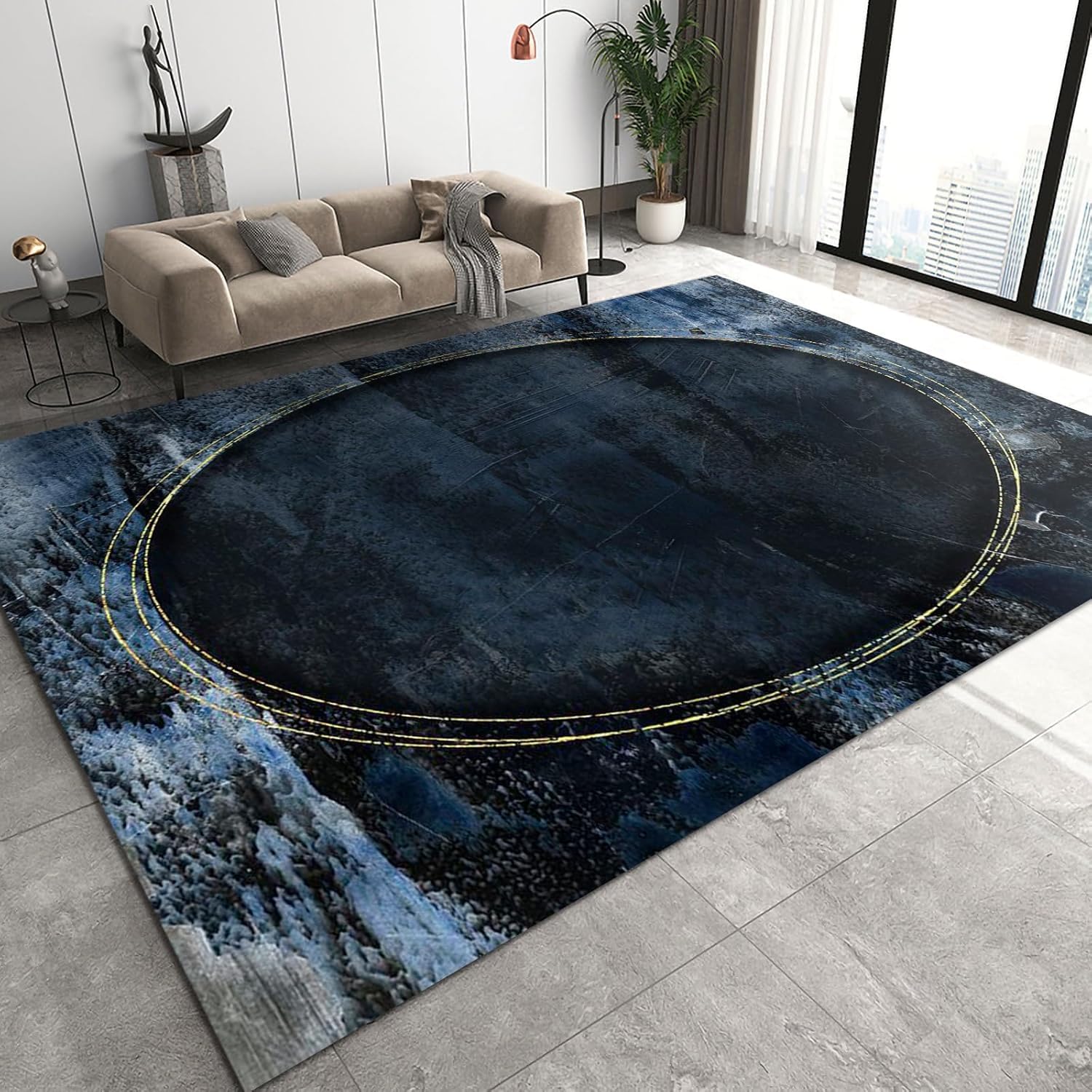 3D Printing Soft Dining Room Carpet Abstract Colorful Stripes Texture 60 X 120 Cm - Low Pile Carpet Non-Slip Area Rug - Home Decoration Door Mat - Anti-Stain, Non-Shedding: Nmentally Fr-3304602597966