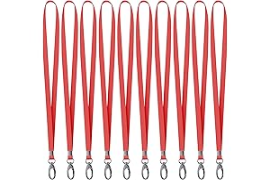 10 Pack Red Lanyards for Keys: Ultimate Convenience and Safety