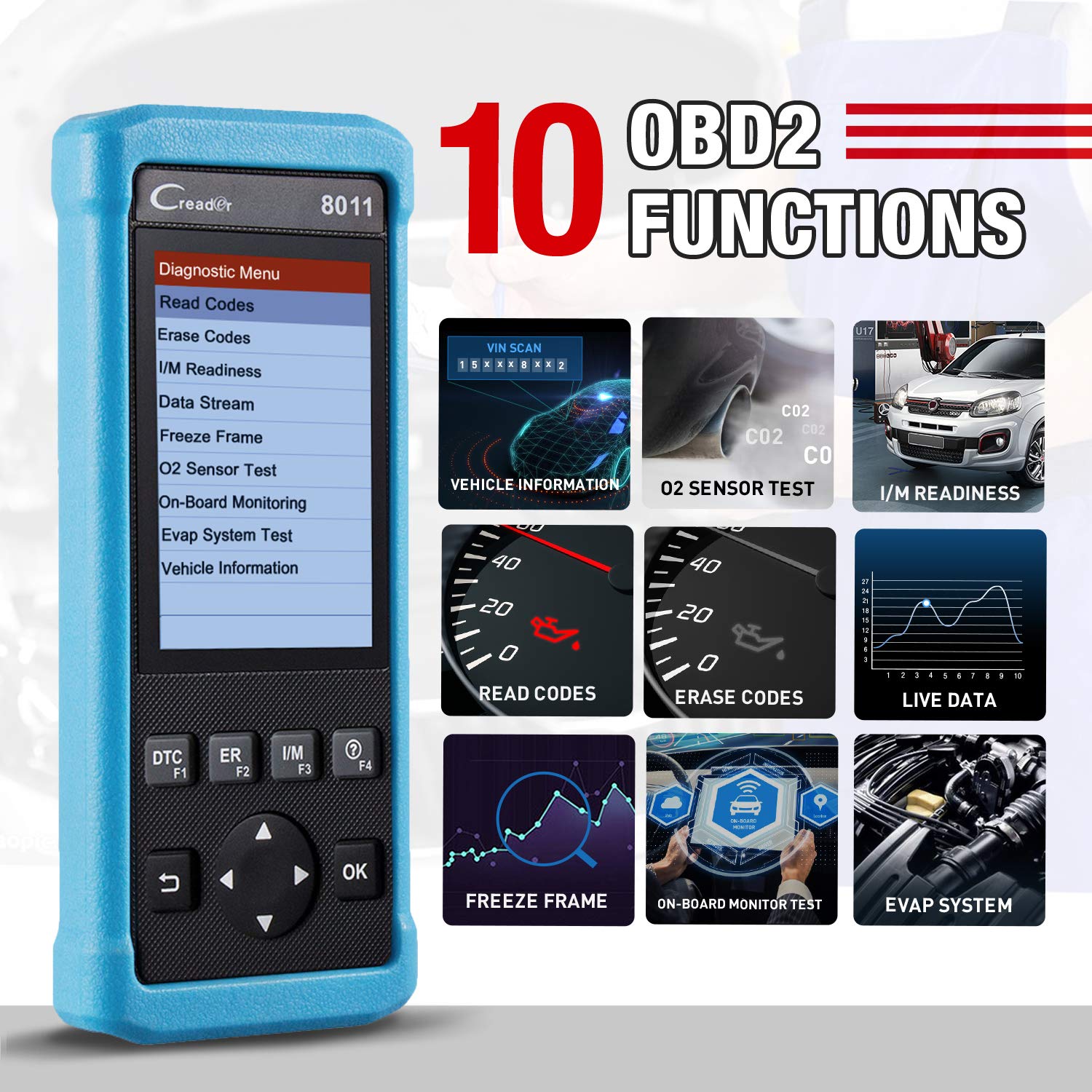 Amazon | LAUNCH OBD2スキャナー CR8011 車両スキャンツール 自動車