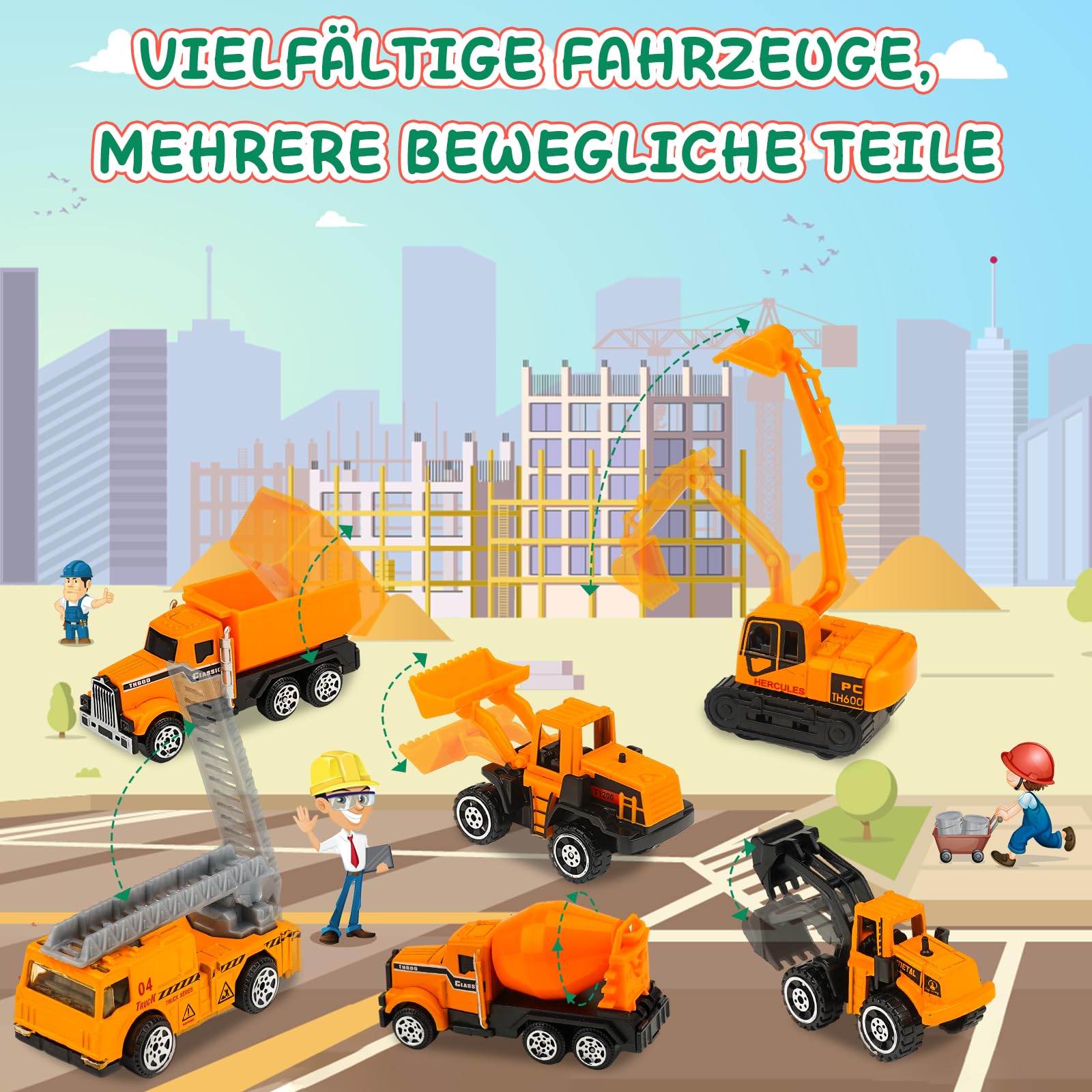 Calendario Avvento Macchinine 2025, Regalo Bambino 2 3 4 5 6 Anni Macchinine per Bambini 3-6 Anni Giocattoli Bambino 3-6 Anni Calendario Dell'avvento 2025 Cars Macchinine Regalo Bambina 3-6