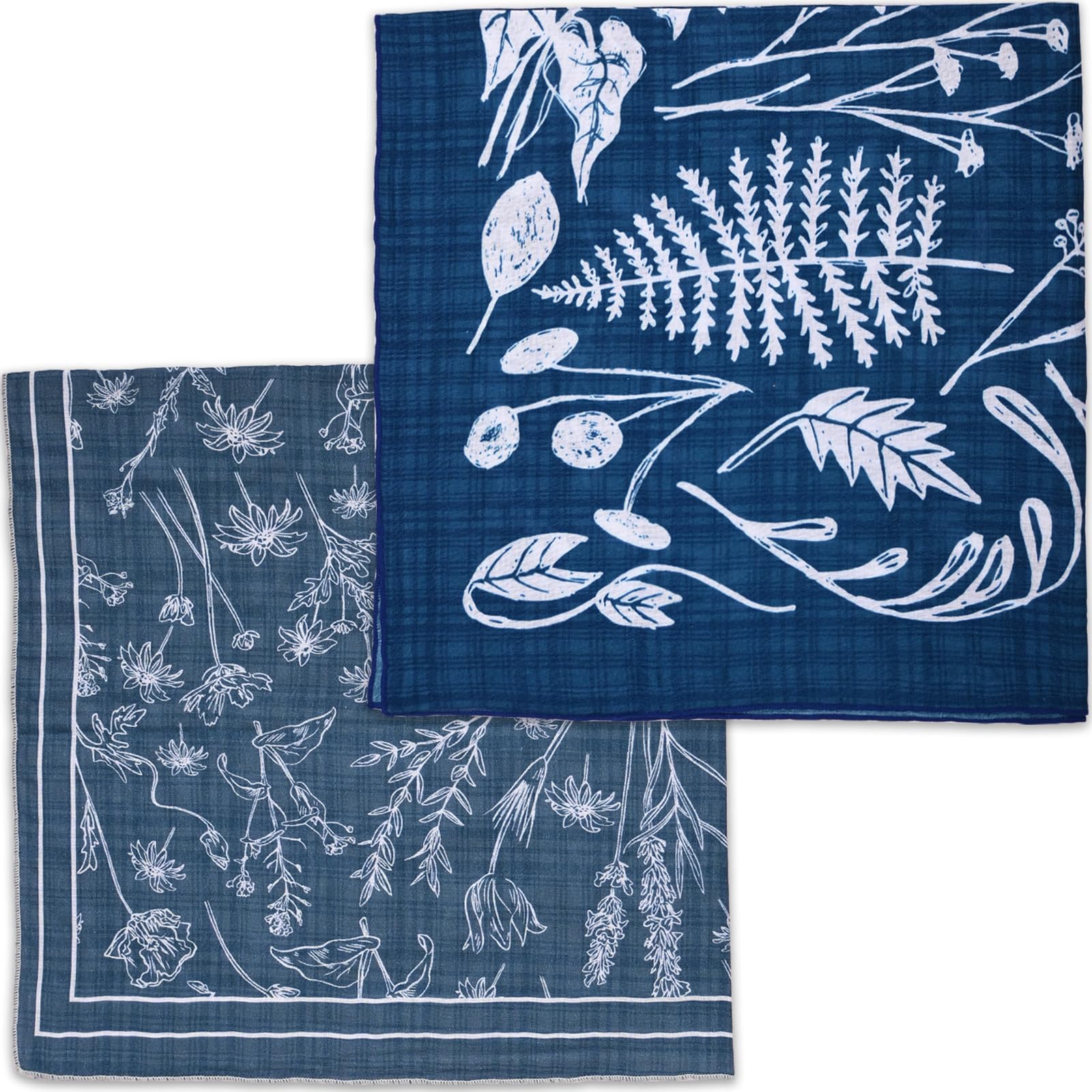 2 Pack Soft Cotton-Blend Bandana