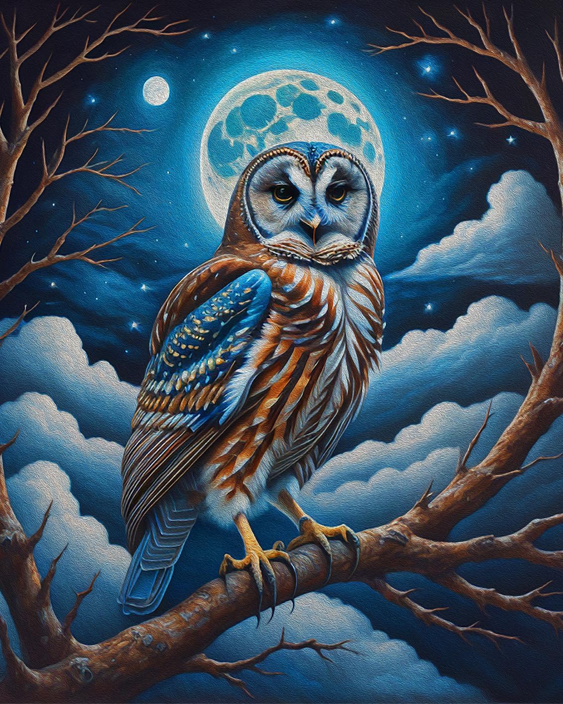 TUMOVO Paint by Number for Adults DIY Paint by Numbers Moon