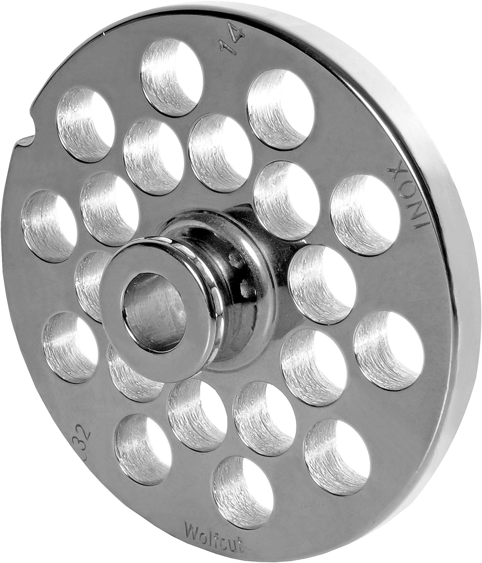 INOX 14 mm Bore โ For Piped Biscuits Size 32 Hole Disc Hub Size: 32