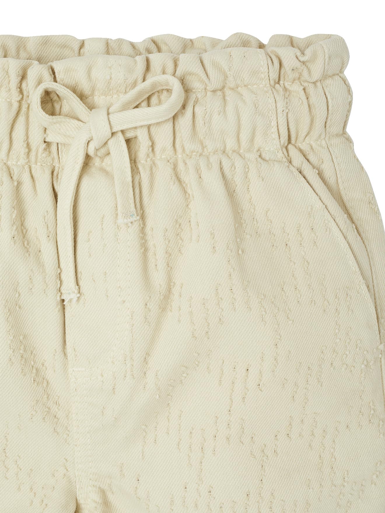 VERTBAUDET Pantalon Fille Large Plumetis Coton