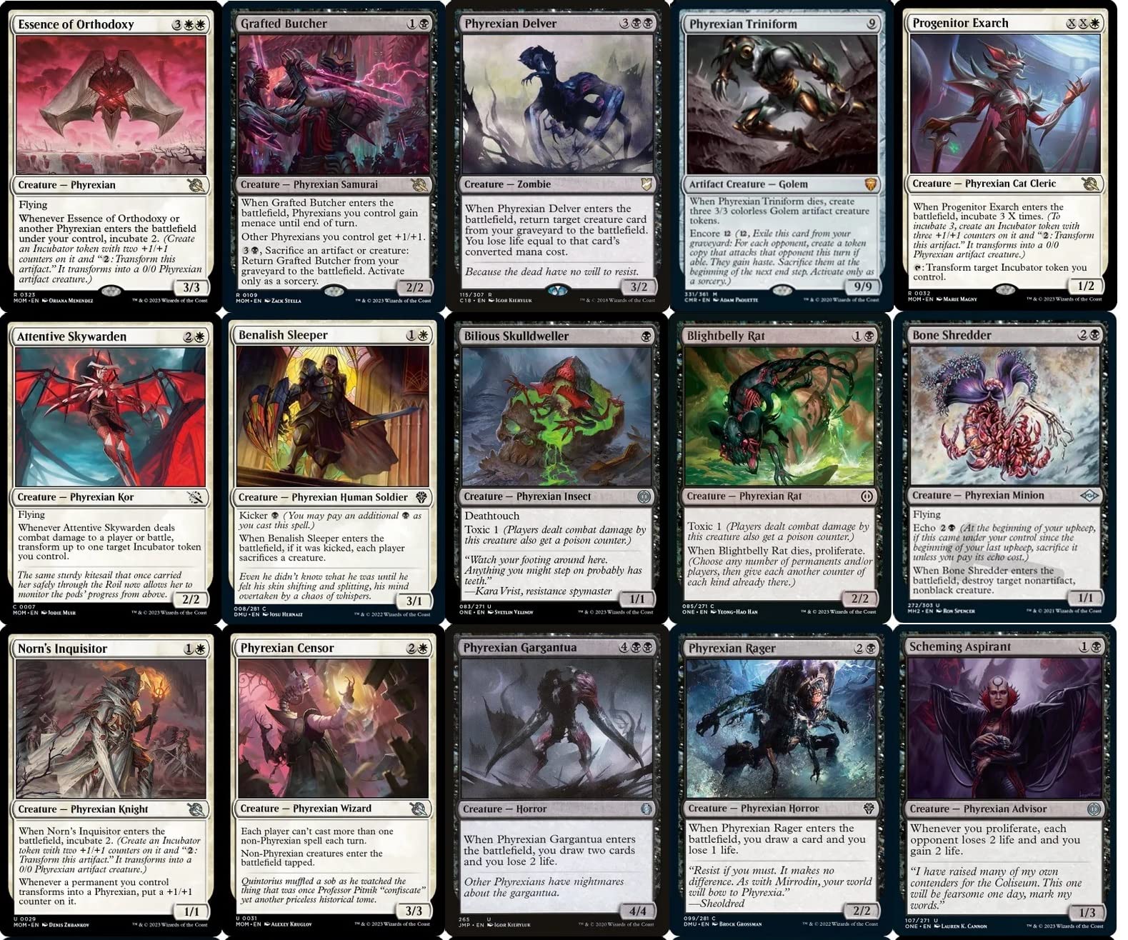 Amazon.com: Commander Phyrexian Deck - Orzhov Black White - EDH