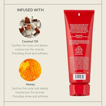 TPH BY TARAJI Real Love Protein Treatment Hair Mask & Deep Conditioner with Coconut Oil & Honey for Dry, Damaged Natural Hair| For Coily & Curly Hair | Sulfate Free | For Women & Men, 8.45 fl. oz