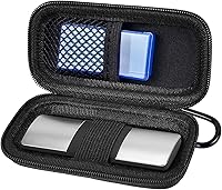 Vista 10 de Funda para monitor cardíaco compatible con AliveCor Kardia Mobile ECG/para KardiaMobile 6L para dispositivos Apple y Android, solo funda (negro)