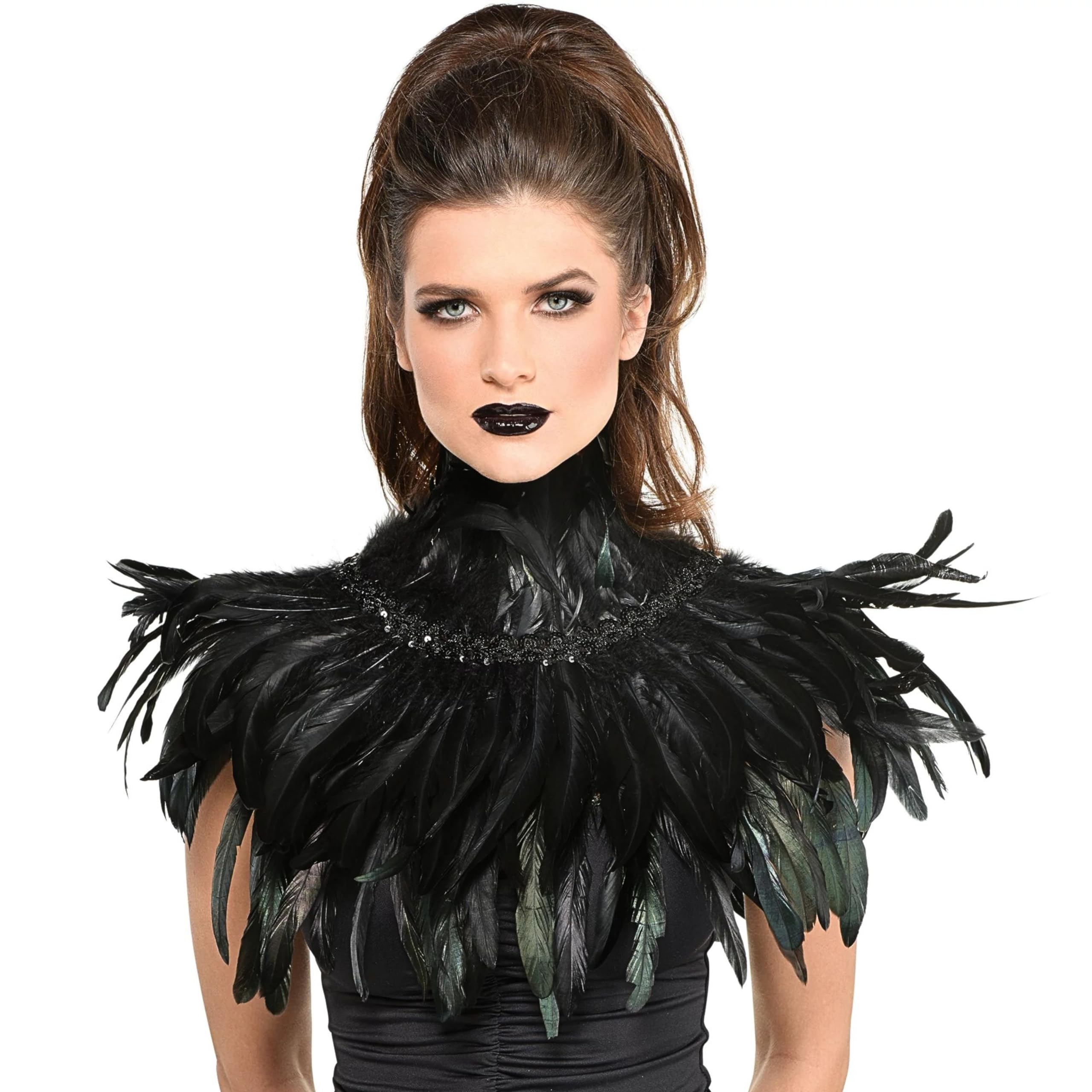 Amazon.com: Deluxe Black Feather Collar (One Size) - 1 Pc