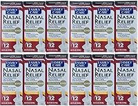 ASSURED Nasal Relief Spray 12-Pack: 12-Hour Oxymetazoline HCl Pump Mist Decongestant, 0.5 fl oz Each for Fast Sinus Relief