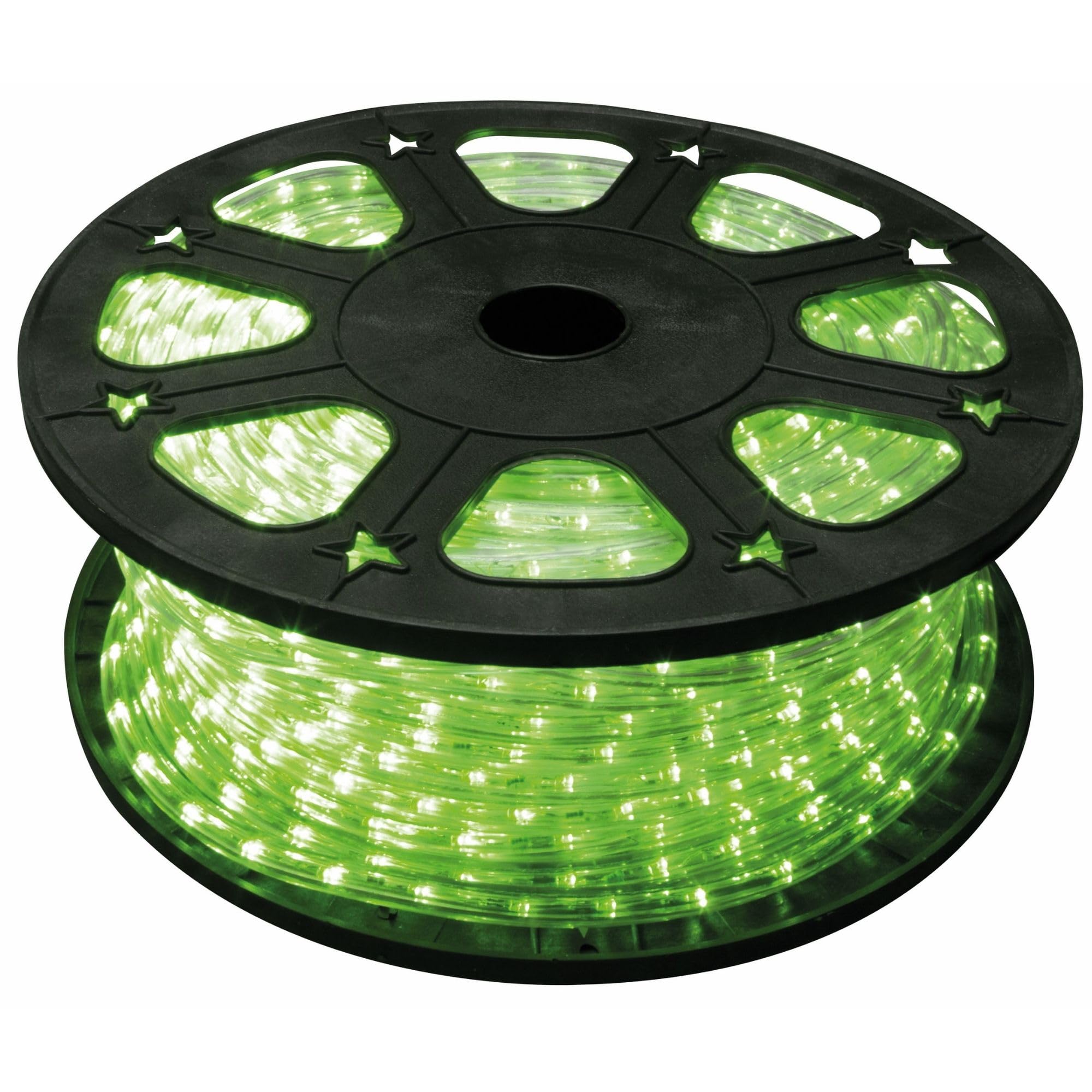 HQ-Power LED-Lichtschlauch, Lichterschlauch außen wetterfest, Lichtschlauch LED, Lichterkette Schlauch, LED Schlauch, Weihnachten, Party, flexibel, Dekoration, 36 LEDs/Meter, grün, 45 m