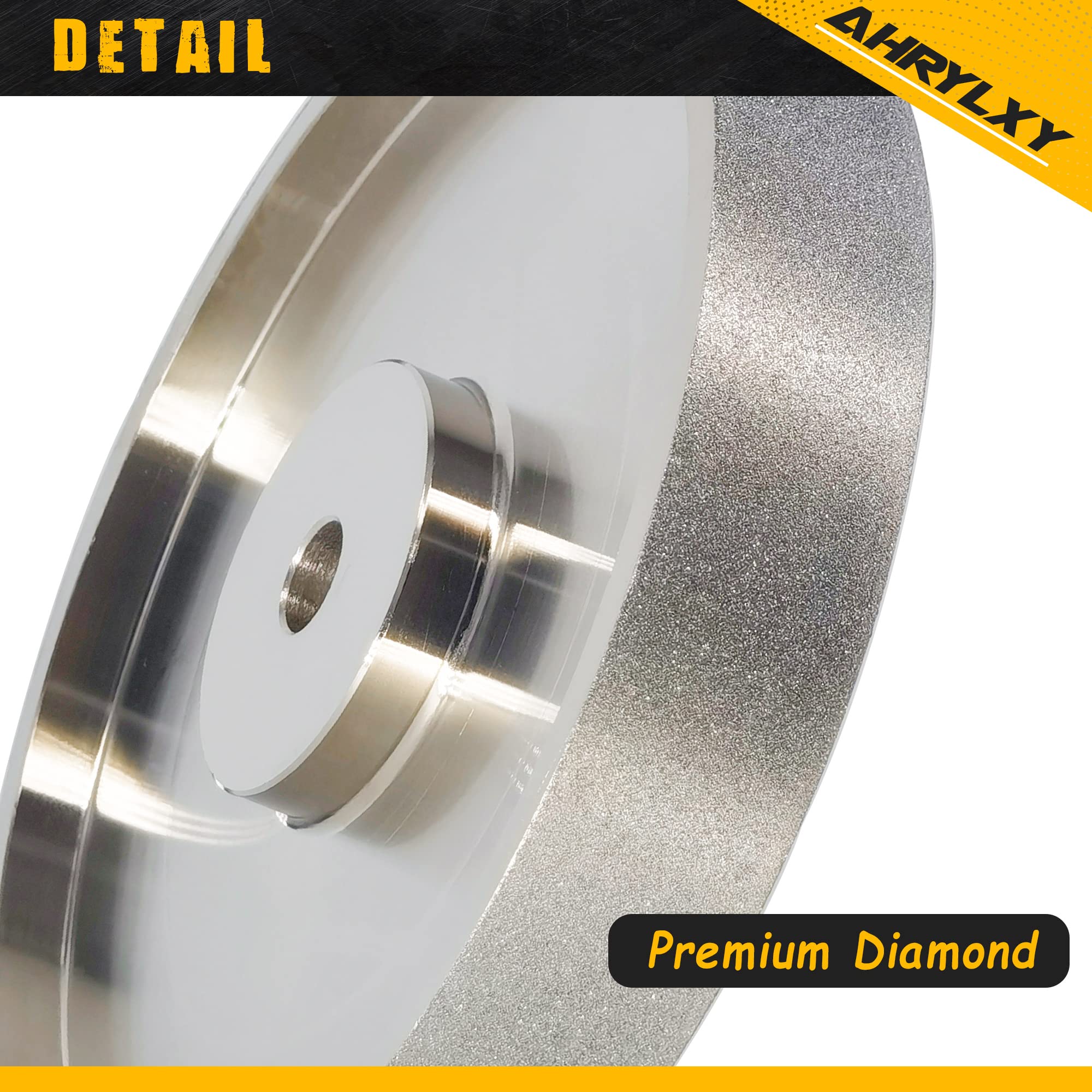 Mola CBN da 6 pollici, larghezza 1 "x 1/2" pergolato, grana 320, per affilare utensili in acciaio ad alta velocità, mola diamantata
