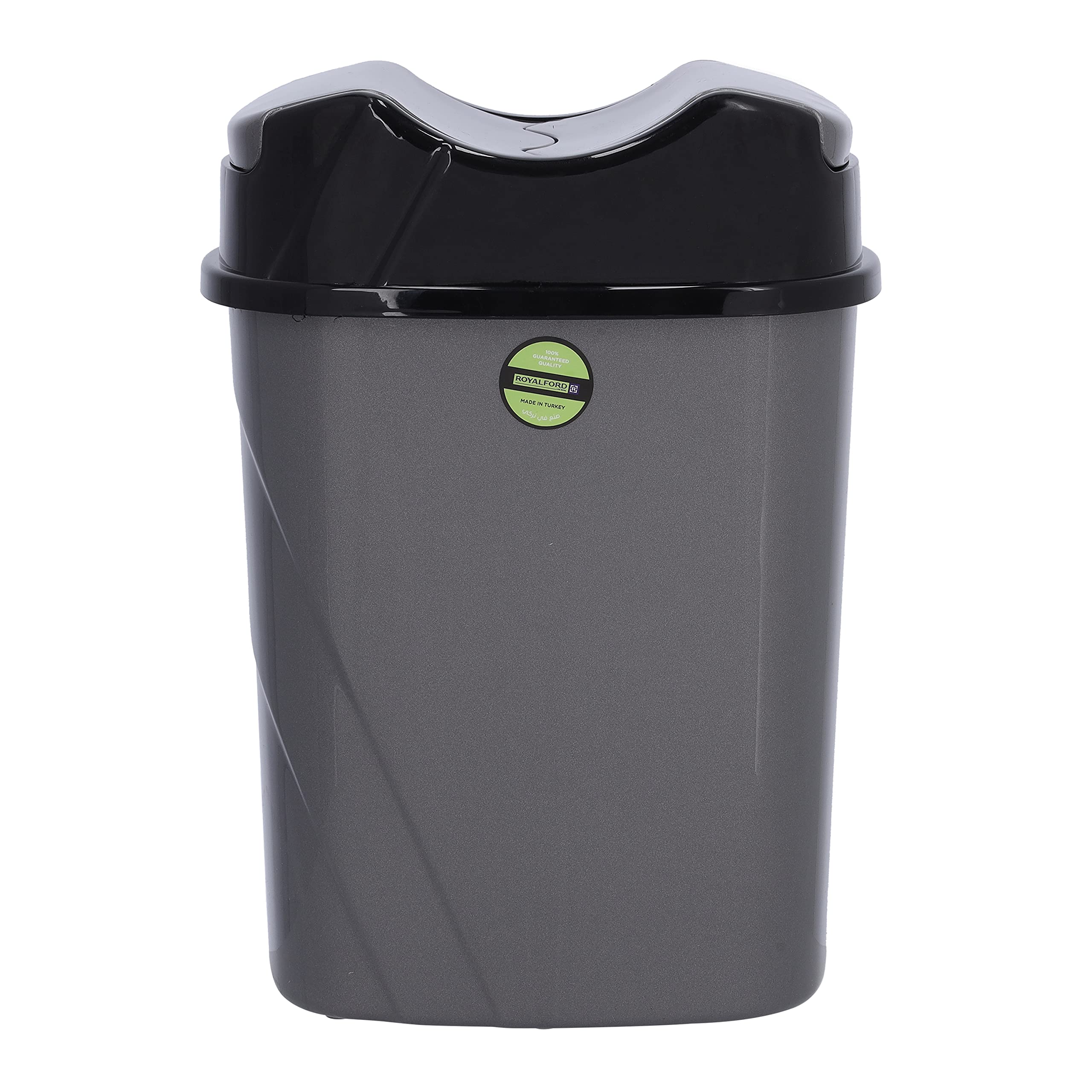 Royalford Plastic Dust Bin RF10114 Wet/Dry Garbage With Lid 8.5L, Multi