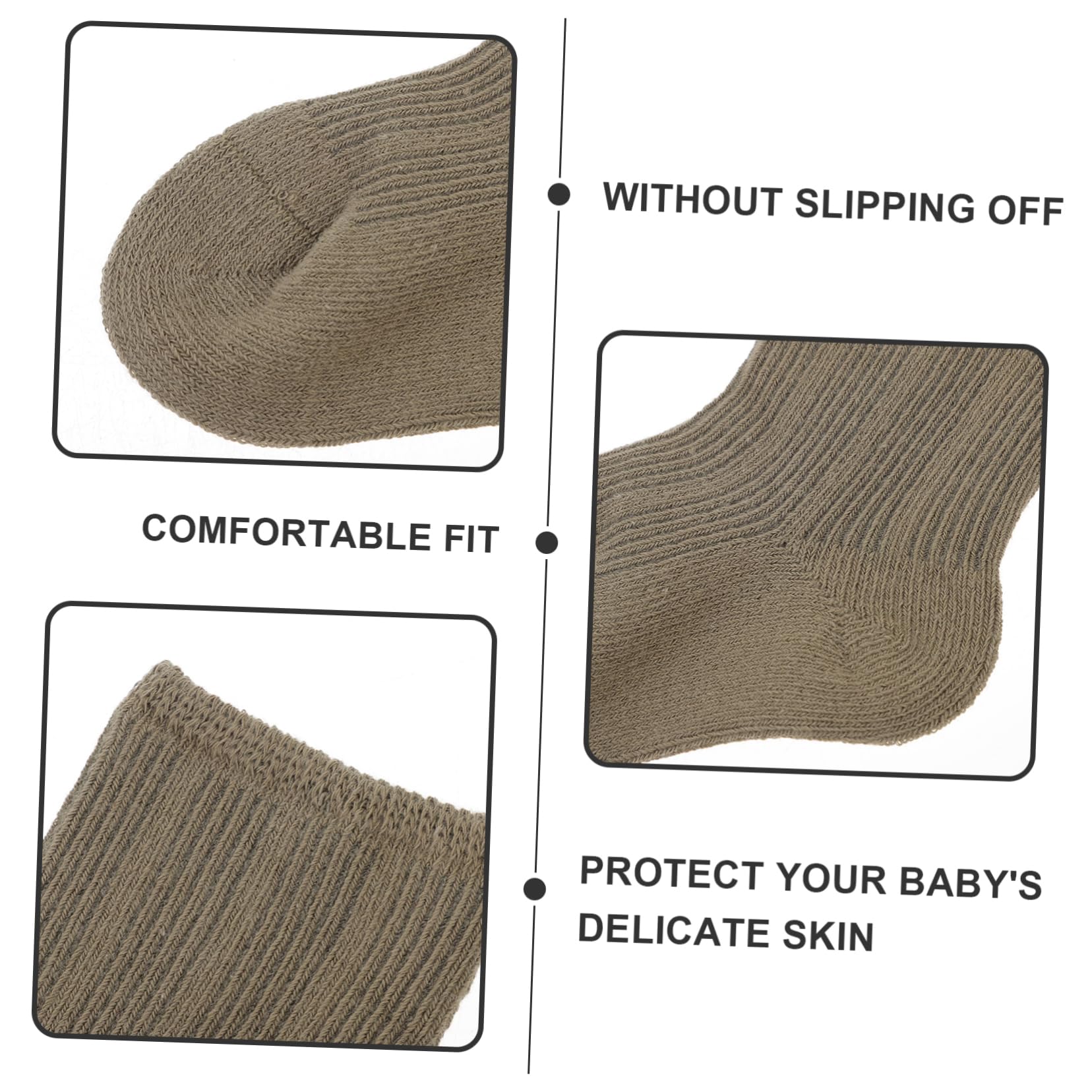 MERRYHAPY Baby Socks Size s 3 Pairs of Newborn Toddler Winter Socks Mid-Calf Warm Socks for Boys Girls