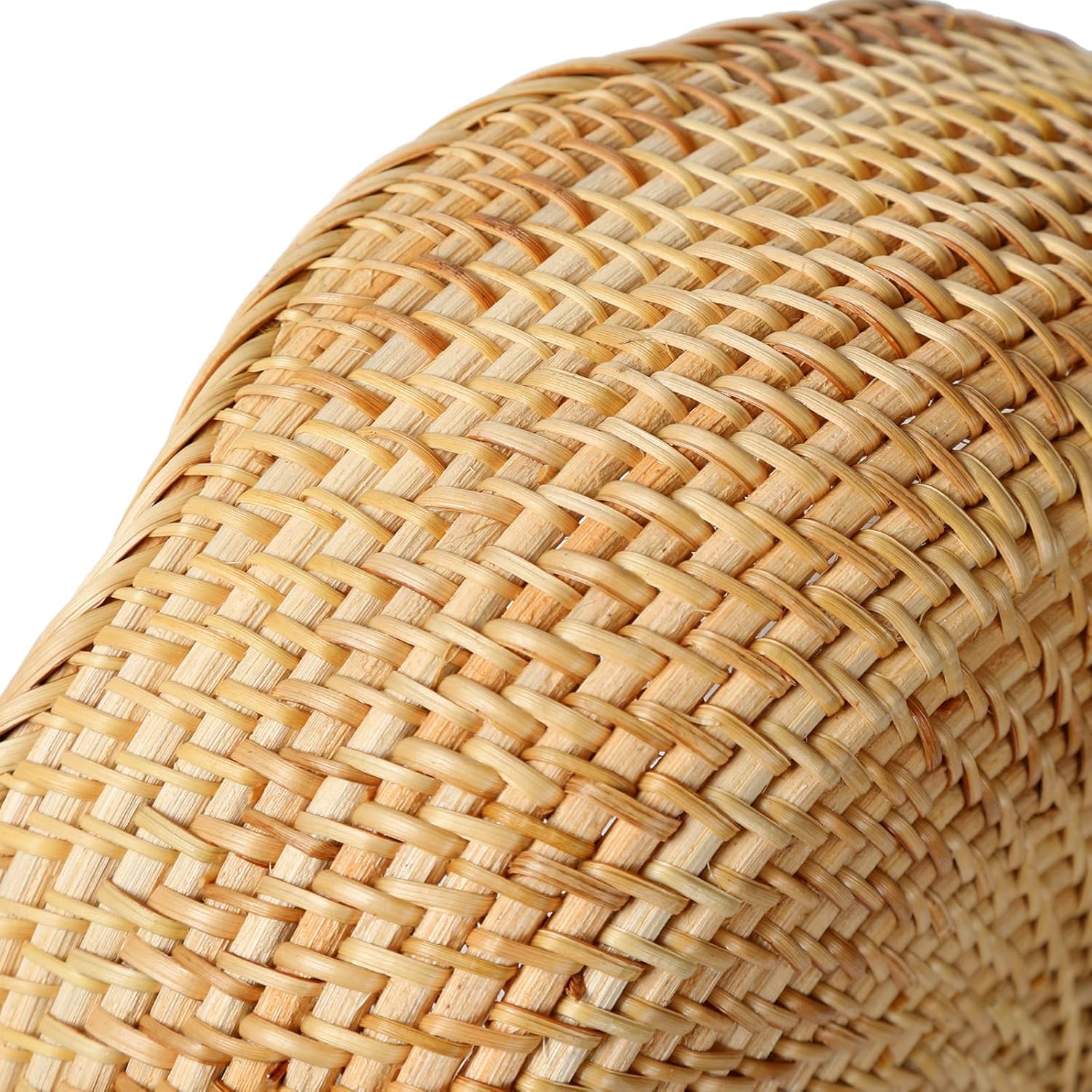 Cesto di Frutta Rotonde in Rattan, Ciotole in Cesta di Vimini Naturali, Organizer in Intrecciate per Cucina/Sala da Pranzo (Rotondo)