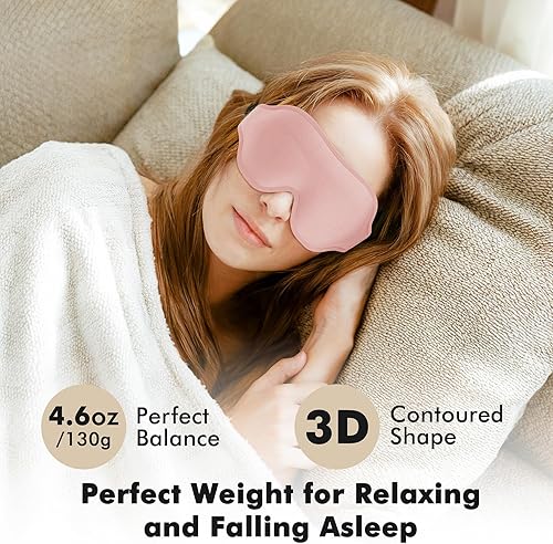 Miniatura 8 de Antifaz para dormir para hombres y mujeres, máscara de ojos mejorada con copa contorneada 3D, bloqueo de luz, máscara de ojos con correa ajustable,