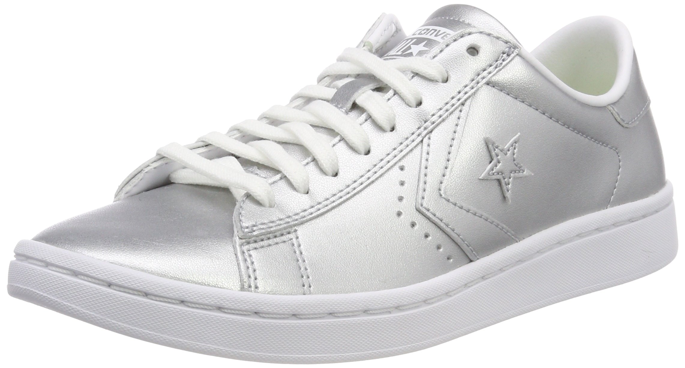 Converse Women's Buty PL OX 36 Toe caps, Silver Silver C0c0c0, 3.5 UK
