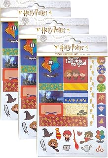 Paper House Productions Harry Potter Planner Sticker Three Packs of 4 Sticker Sheets for Planners, Journaling and Crafting - Chibi Characters