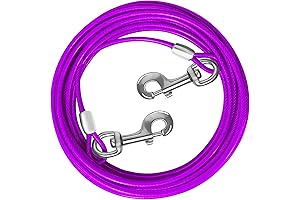 Durable Dog Tie Out Cable for Outside, Superior Dog Lead for Large Dogs