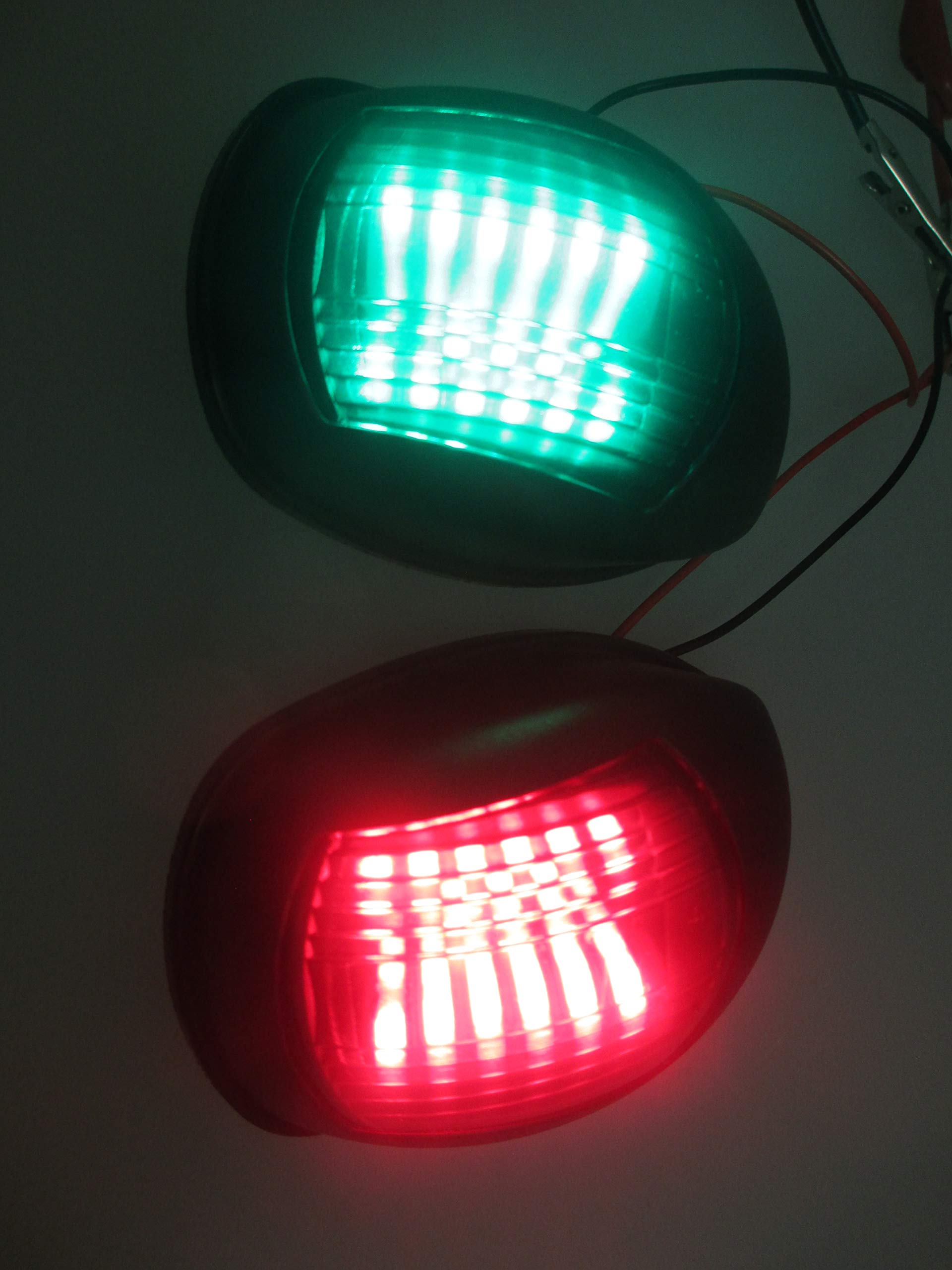 Pactrade Marine Boat Navigation LED Light Green Starboard Red - Foto 10
