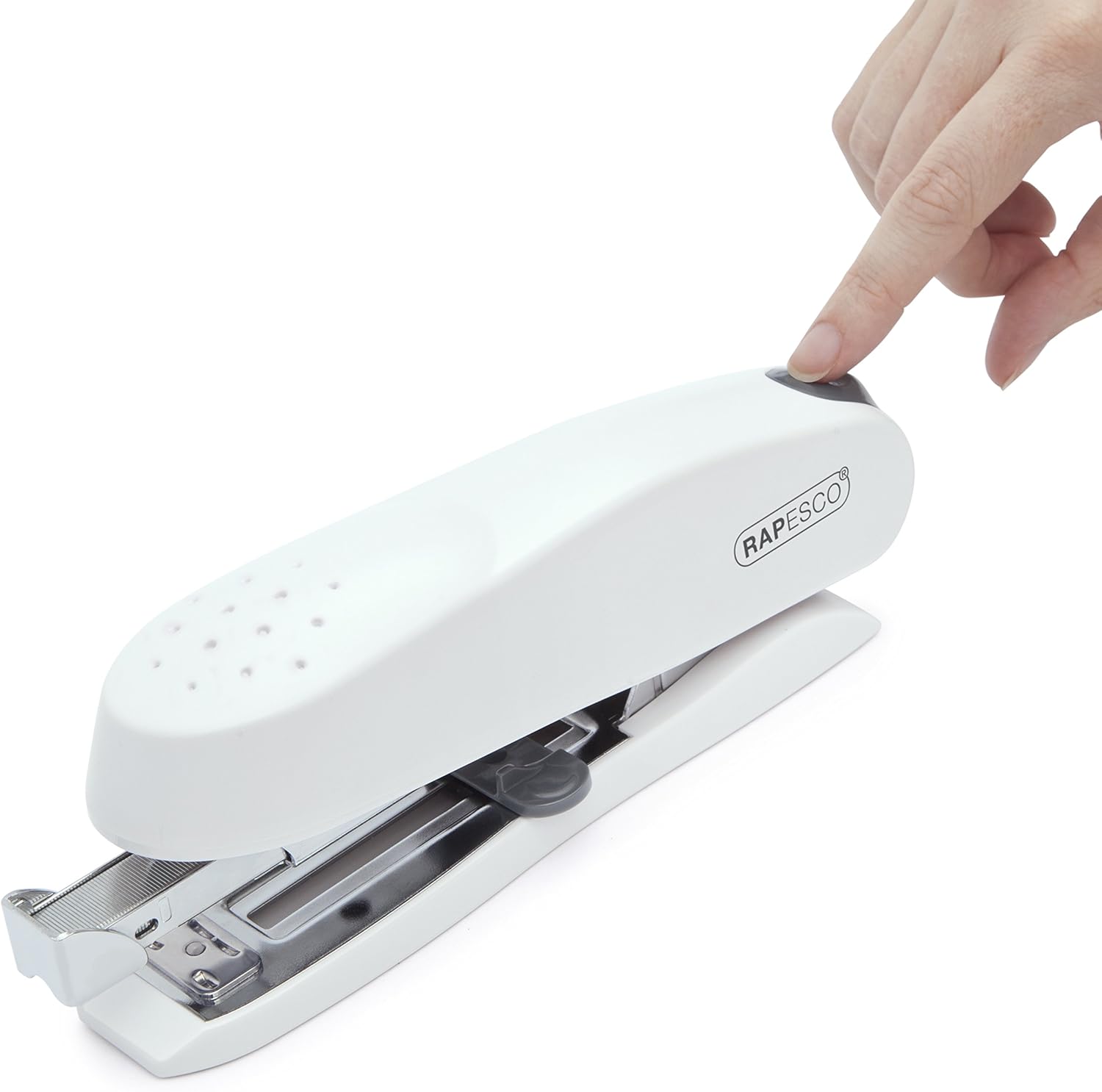 Rapesco Stapler ECO Spinna, Front Push-Button Loading - 50 Sheet Capacity (1390)