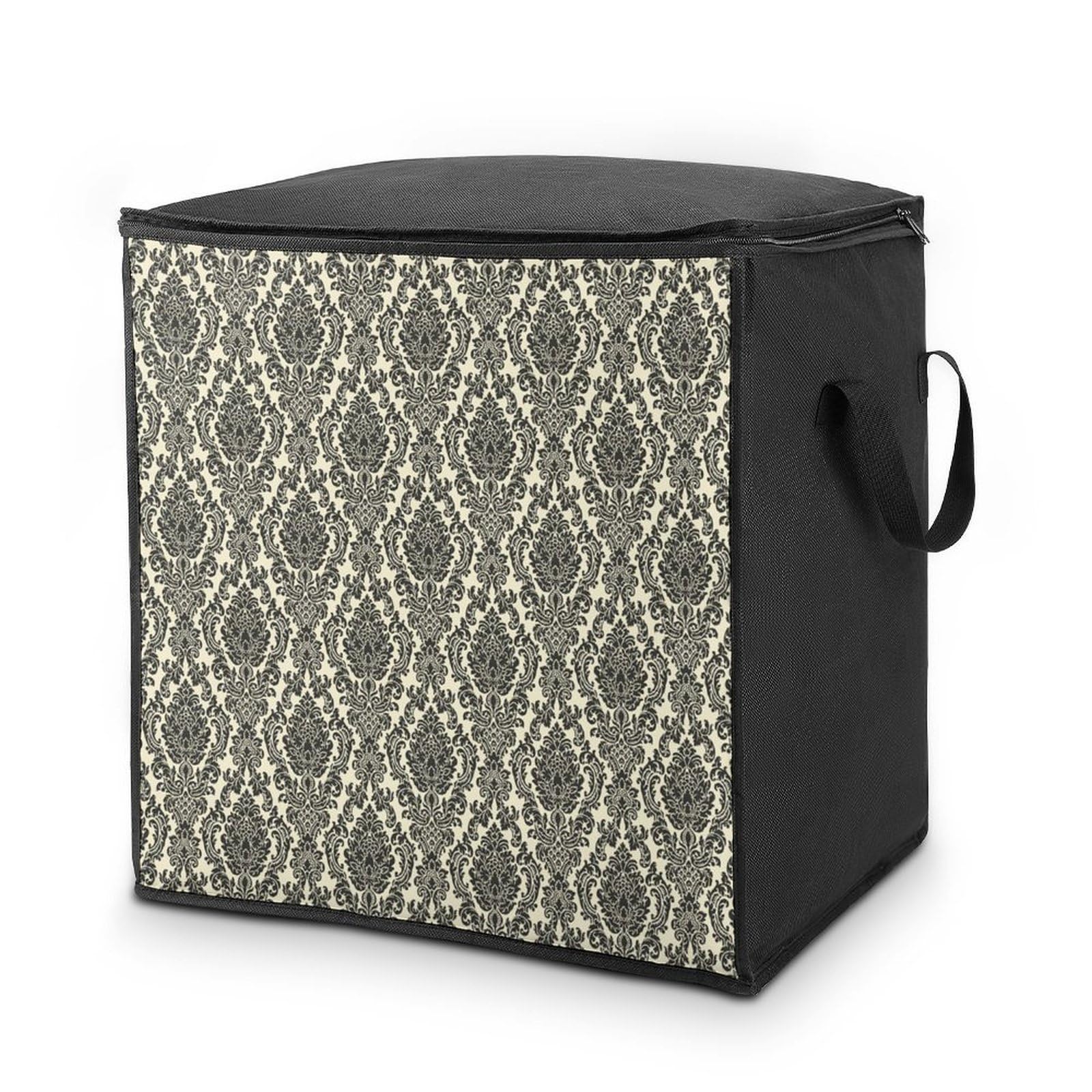 Lyfthologen 70L Storage Bags, Baroque Storage Box with Lid Zipper And Handles, Clothes Bags for Quilt, Blankets, Bedding