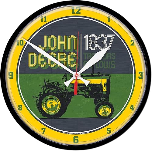 Miniatura 1 de WinCraft John Deere Reloj Redondo TRACTORSIDE