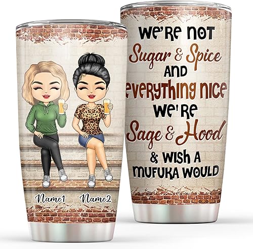 Miniatura 8 de Vaso personalizado con texto en inglés "Partners in Crime" para mejor amiga, vaso de 20 onzas, 30 onzas, vaso personalizado para mejor amiga, regalo