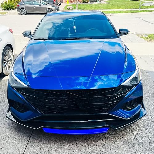 Vista 34 de Kit universal de 4 piezas para parachoques delantero, alerón de labio divisor de parachoques delantero, kit de cuerpo divisor de labio compatible