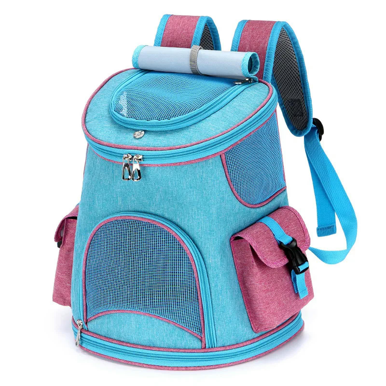 Zaino per Animali Domestici Zaino per Animali Domestici con Due Tasche Laterali Piccole E Grandi per Escursioni E Campeggio