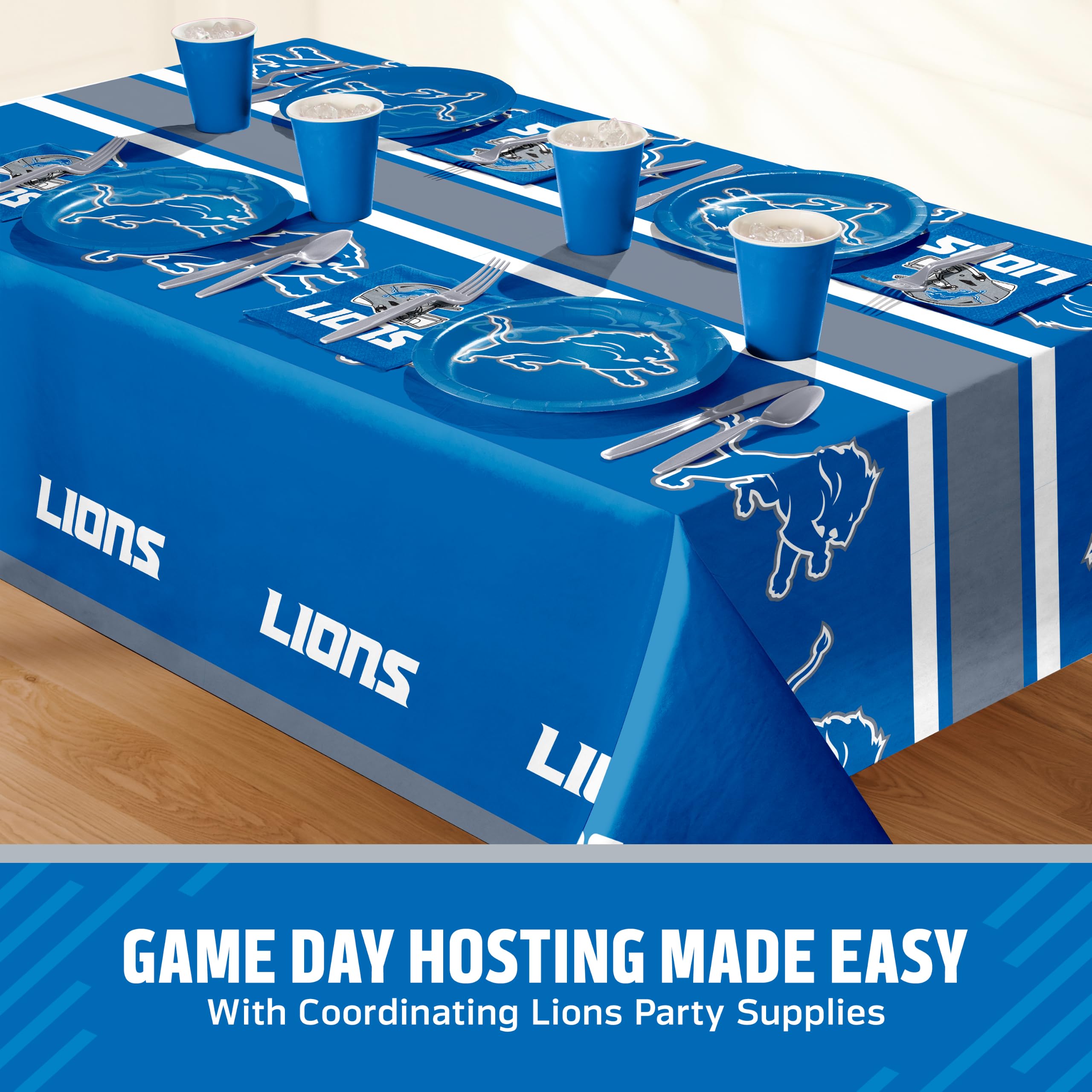 Amazon.com: Trendware NFL Disposable Paper Napkin, Detroit Lions
